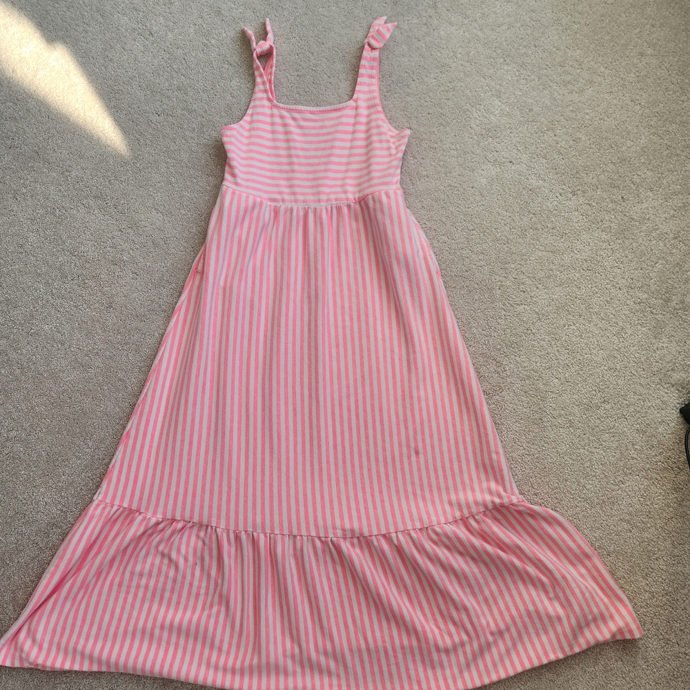 Girls Spring Dresses, Old Navy, Cat & Jack, Size 8. Striped Is A Maxi Dress! - Picture 4 of 8